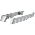Picture of CYCLESMITHS, BILLET SADDLEBAG EXTENSIONS, CHROME W/ cut-out, for right exhaust, Part# 3501-0697