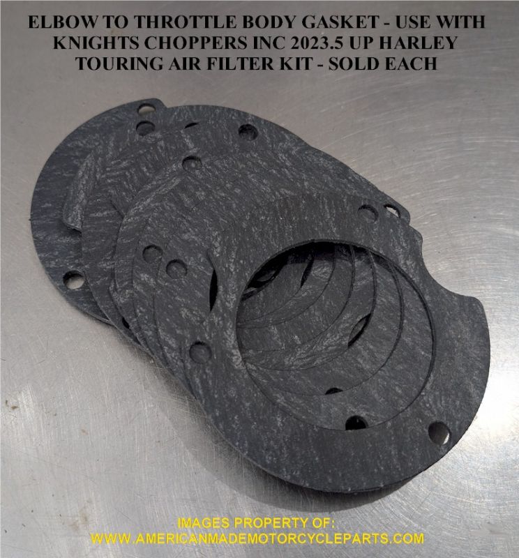 Picture of CARBON FIBER SUPPORT TO THROTTLE BODY GASKET FITS KNIGHTS CHOPPERS 2023.5 UP TOURING HARLEY AIR CLEANER KITS